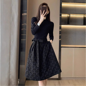 Green and Black Combination Dresses 2 - 2025 New Design