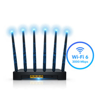 Routeur Mesh Intelligent OpenWrt AX3000 MT7981 WiFi 6, Double Bande Universelle, Grande Portée, Gigabit, Pare-feu Sans Fil Domestique, VPN