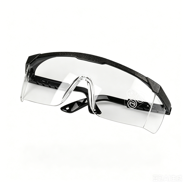 Blue-rimmed Welding Safety Glasses | Anti-UV Plain Lens Welding Goggles for TIG/MMA Welding, Splash & Spark Resistant