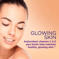 Complément alimentaire beauté pour adultes en gommes de collagène naturel, vitamine C et biotine, marque privée, pour la peau, les cheveux et le soutien des articulations