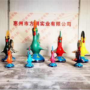 Escultura de Gallo de Resina Coloane, Figura Artística Contemporánea para Montar en el Suelo, Diseño Animal - Product Image 3