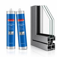 SANVO EX998 Mastic silicone neutre étanche aux intempéries pour construction, fenêtres, portes et verre, vente en gros 300ml