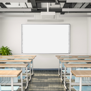 לוח אינטראקטיבי עם מקרן בגודל 83 86 96 106 120 130 150 אינץ' לכיתה, תצוגה חכמה להוראה עם מערכת הקרנה - Product Image 3