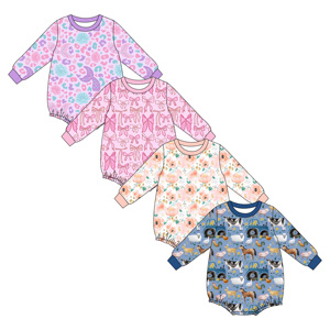 2025 RTS in trẻ em tre onesie tre quần áo đồ ngủ nhà sản xuất 14 ngày vận chuyển - Product Image 1