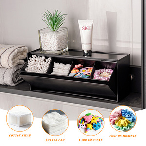 Magnetic <b>Storage</b> <b>Box</b> For Fridge With Compartments Multifunctional Organizer For Bathroom And Home Use - Product Image 1