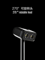Tragbare Teleskop-Werkstattlampe 10W 500lm IP44 Magnetische Wiederaufladbare LED Dimmbare Inspektionsleuchte mit Roter Warnleuchte