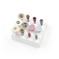 Kit de polissage dentaire composite 12 pièces/boîte, disques en caoutchouc de silicone, meuleuse, polisseuse, fraise RA pour outils de laboratoire dentaire à faible vitesse