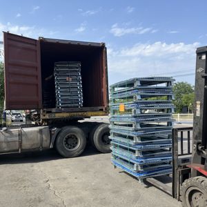 Warehouse <strong>Pallet</strong> Collapsible Metal Storage <strong>Rack</strong> Storage Cage <strong>Steel</strong> Wire Mesh Container <strong>Pallet</strong> - Product Image 3