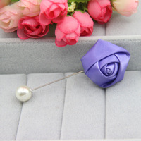 Broche Fleur Rouge Tendance en Gros pour Femme, Accessoire Épinglette pour Voile et Foulard