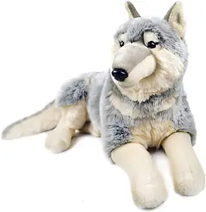 Plush Dog - by Tiger Tale Toys Custom Package Guangdong (not Including Tail Measurement) Stuffed Animal Winry The Wolf - 27 Inch