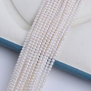 Perlas Sueltas de Agua Dulce Naturales de 3.5-4mm, Lámina Plana, Varios Grados, Productos Semielaborados para DIY, Venta Directa - Product Image 5