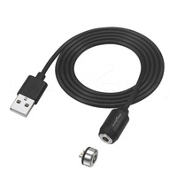 Miniconector usb redondo, línea de datos magnética de 2 pines para cargador de cable de teléfono, venta directa