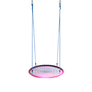 All'ingrosso moda di alta qualità da giardino all'aperto <span class=keywords><strong>ragnatela</strong></span> rotonda per bambini ha condotto <span class=keywords><strong>la</strong></span> tessitura altalena - Product Image 3