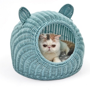Premium Katzen bett Höhle Lebensmittel qualität Umwelt freundliche PE <span class=keywords><strong>Rattan</strong></span> Betten für Katzen und Kätzchen - Product Image 3