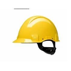 3M™Casque de sécurité G3001NUV-GU cliquet UVicator non ventilé avec 440V diélectrique ABS et HDPE jaune bandeau certifié EN397 - Product Image 1