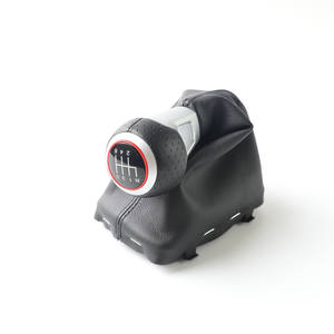 Pommeau de levier de vitesse en cuir 6 vitesses Audi A3, design ergonomique pour l'amélioration de l'intérieur de la voiture - Product Image 4