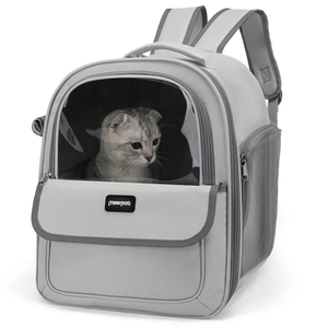 Nouveau design de sac à dos approuvé par la compagnie aérienne pour petits chiens et chats sac de transport pour animaux de compagnie avec caractéristiques de cage à chat - Product Image 1