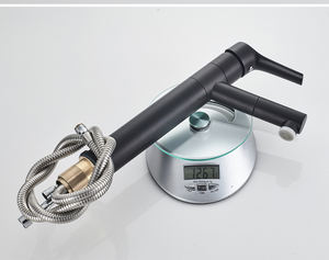 Rubinetti per acqua rubinetto per bagno estraibile in oro nero aquacubico con tubo flessibile - Product Image 5