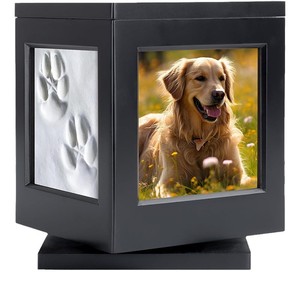Wholesale Modern Eco-friendly Wooden Pet Caskets & Urns for Dogs Cats Small Animals with Photo <b>Memorial</b> Coffin <b>Box</b> - Product Image 1