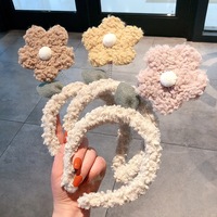 Bando Bunga Buatan Tangan Grosir, Manis Unisex, Gaya Anak Perempuan, Lucu, Buket Bulu, Ikat Rambut 10cm, Aksesoris untuk Jalan-Jalan dan Pemotretan