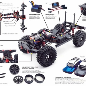 SANJOYO Camioneta Todoterreno RC a Escala 1/10 con Sistema Antitransmisión, Simulación 4WD, RGT 86120 IIW 60A ESC Ni-Mh 2000mAh - Product Image 4