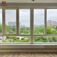 Ventana Abatible de PVC Impermeable para Baño, Ventana Abatible de PVC Resistente a la Humedad para Baño