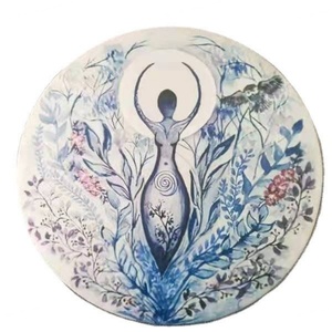 Tambor de Mano Personalizable al por Mayor Directo de Fábrica con Parches de Piel de Oveja y Cuerpo de Madera para Sanación Sonora Shamanica y Música Espiritual - Product Image 2