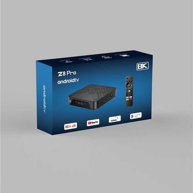 2024 Popular Android 12 Tv Box Z8 Pro BT Voice Remote Control ATV H618 5G Wifi 4GB 32GB Smart Android Box Set-Top Box