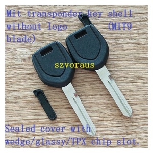 <span class=keywords><strong>Mitsubishi</strong></span> xe <span class=keywords><strong>transponder</strong></span> vỏ chìa khóa mà không có logo (mit9 lưỡi) niêm phong bìa với nêm/Thủy tinh/TPX khe cắm chip - Product Image 2