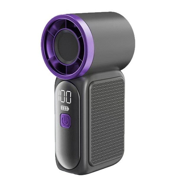 X688 Mini Portable Handheld Pocket Fan Rechargeable High-Speed Air Cannon Strong Turbo Wind Table Plastic Household