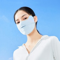 MIO nouvelle mode masque Sports de plein air glace soie abattage tissu résistant au soleil masque facial UPF50 + crème solaire pour hommes et femmes