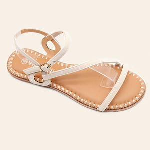 Оптовая продажа, Новое поступление, Женская Повседневная Удобная обувь на плоской подошве, уличные Нескользящие сандалии на мягкой подошве со шнуровкой - Product Image 3