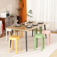 Chaises de salle à manger modernes pour cuisine, restaurant, café, chaises en plastique colorées, empilables pour la conception de restaurants