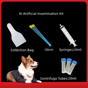 Kit d'indentation artificielle Canine AI, cathéter d'élevage de chiens, tige tubulaire, Kit d'élevage d'indentation de chiens pour clinique pour animaux de compagnie