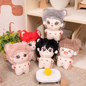 Fabrika kaynağı yüksek kalite profesyonel 10cm 4 inç yumuşak oyuncak custom made çocuklar peluş bebek anahtarlıklar - Product Image 3