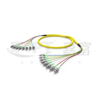 Cordon de brassage fibre optique 8 cœurs OS2 FTTH, faisceau de câbles de brassage SC/LC/FC/ST, longueur d'onde 1310/1550nm, PVC LSZH