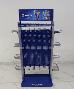 Étagère de présentation de supermarché Huayi à double face perforée légère, 5 niveaux, construction en acier durable, revêtement en poudre époxy - Product Image 1