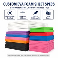 Plaque de mousse EVA souple haute densité pour jouets d'enfants, haltères, disques de poids, colorée, sûre pour les enfants, moulage et découpe OEM/ODM
