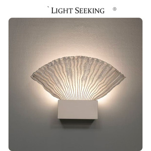 <b>Light</b> Seeking Shell <b>Wall</b> Lamp Led E26 <b>Switch</b> Control Bedroom Entryway <b>Light</b> - Product Image 4