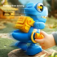Machine à griffes de rachat de points de jouet en plastique dinosaure à remonter pour enfants en gros avec pendentif sac cadeau