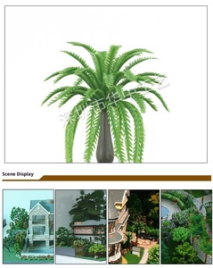 Micro-cảnh quan cây dừa mô hình nhựa cát Bảng cảnh quan đồ trang trí DIY xanh vật liệu - Product Image 6