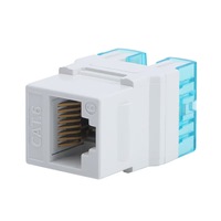 K&R-9310 Aletsiz 6 CAT6 Ağ Modülü Gigabit Hızlı Altın Kaplama PC/Kalay-fosfor Bronz Panel Bilgisayar Soketi Beyaz
