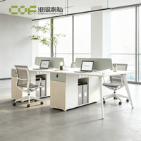 Bureau de travail moderne modulaire en bois en forme de L avec étagère et poste de travail assis-debout