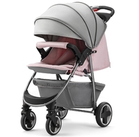 JXB nouveauté poussette pliante en un clic confortable et durable pour bébé avec grand panier de rangement