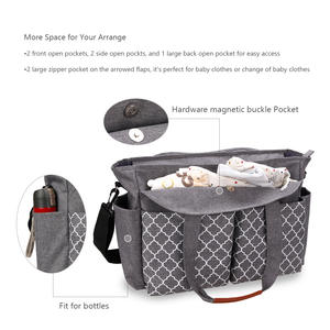 Handheld Schulter Mama Tasche Luxus geometrisch bedruckte Schnuller Tasche für Mama und Baby für Reisen im Freien - Product Image 2