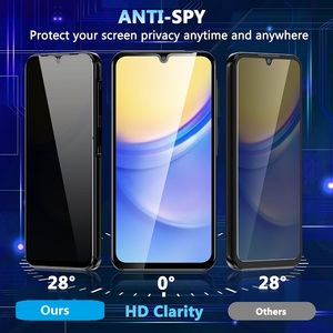 Protector de Pantalla de Vidrio Privacidad para Samsung A55 5G A54 A53 A52 A51 A35 A34 A33 A32 A31 A25 A24 A23 A14 A13, Película de Vidrio Anti-Espía - Product Image 2