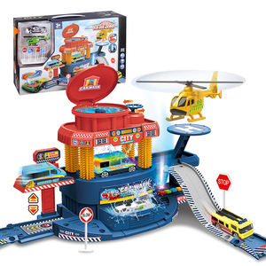 Station <span class=keywords><strong>de</strong></span> lavage <span class=keywords><strong>de</strong></span> voitures avec lumières et sons, 32 pièces, jouet <span class=keywords><strong>de</strong></span> stationnement <span class=keywords><strong>de</strong></span> voitures avec changement <span class=keywords><strong>de</strong></span> couleur, avec voiture miniature et <span class=keywords><strong>hélicoptère</strong></span> - Product Image 1