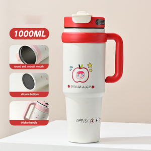 Design moderne Tasse à eau d'hiver mignonne Grande capacité de 1000ml Thermos pour filles Étudiants Nouveau Big <span class=keywords><strong>Mac</strong></span> Aspirateur portable de grande valeur - Product Image 2