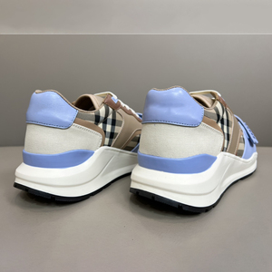 Luxury Designer Thick-Soled Casual Shoes Unisex Classic Plaid Fabric Breathable Comfortable Lace-Up Walking Shoes Sneakers - Product Image 5