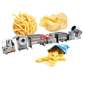 Hohe Qualität Frische Gefrorene Französisch Frites Süße Kartoffeln Verarbeitung Anlage Halbautomatische Kartoffel Chips, Der Maschine